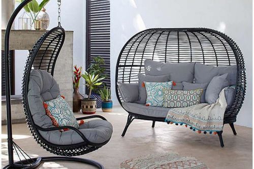 家具艺术品—户外铝架编藤椅